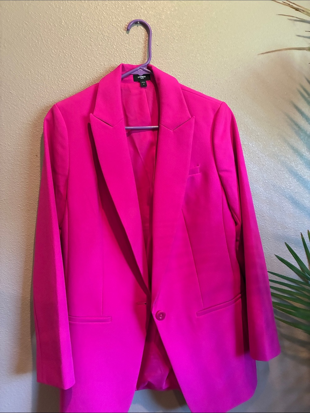 Express Hot Pink Women's Pea Coat